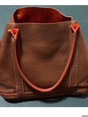J Crew Brown Leather Tote Bag